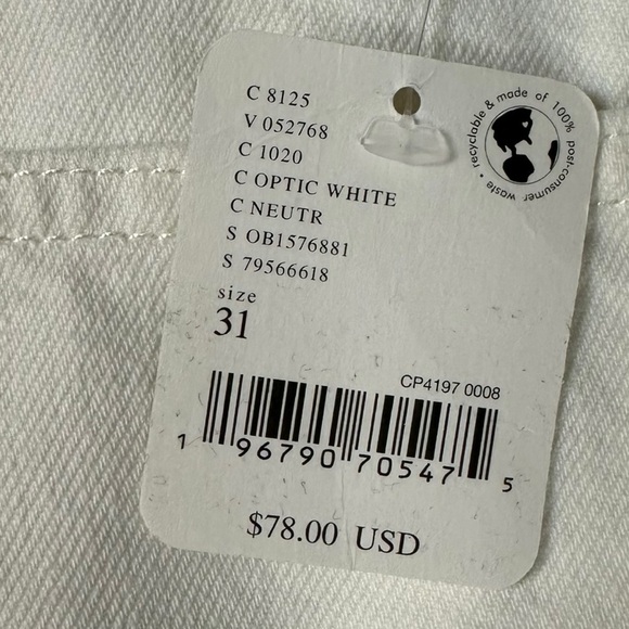 Free People Beginner’s Luck Slouch Shorts in Optic White Size 31 NWT NEW - Picture 14 of 16